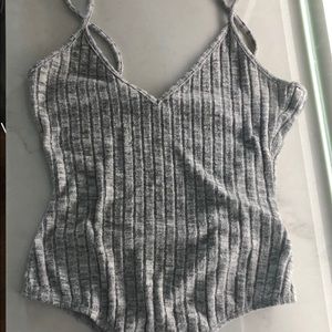 grey bodysuit